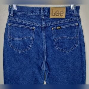 Vintage 80s Lee Women's Size 11 Mom Jeans Blue 100% Cotton Denim 28x34 Made USA